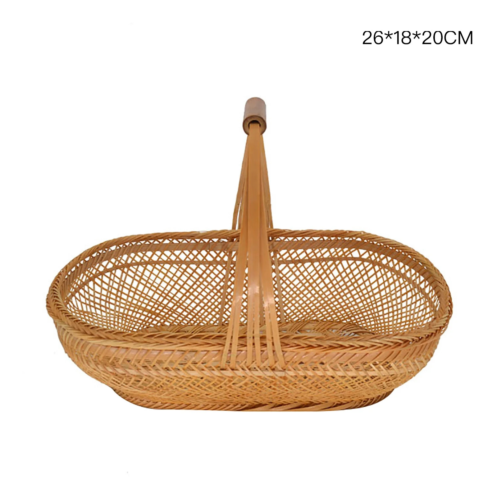 Bojue Bamboo Picnic Basket Woven Rattan Hand Decor Home Vintage Garden Storage Boxes Plant Flower... | Walmart (US)
