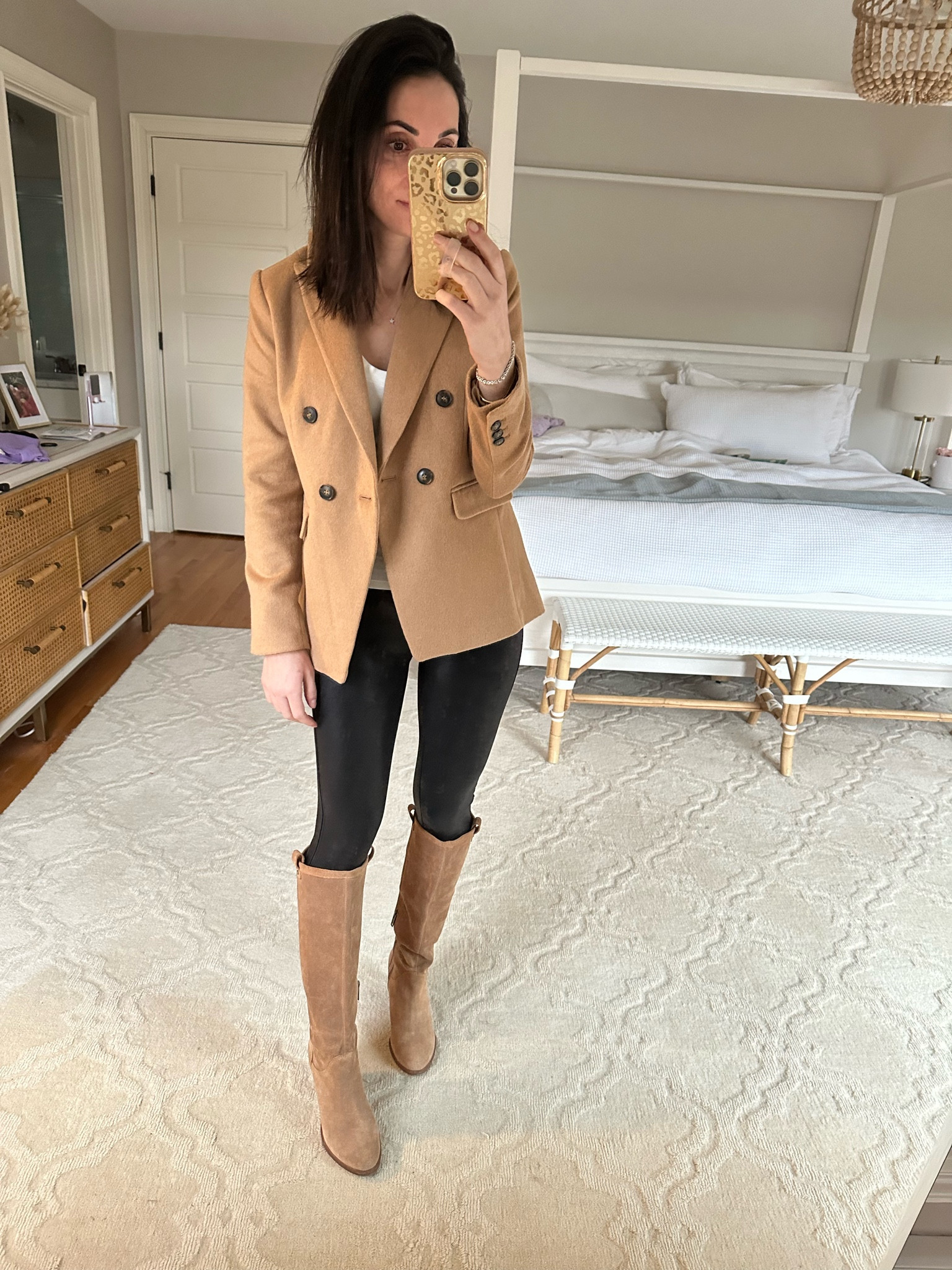 Spanx code:
Cocoxspanx 
Blazer- xxs petite
Leggings- small, size up one 


#LTKworkwear #LTKstyletip #LTKU