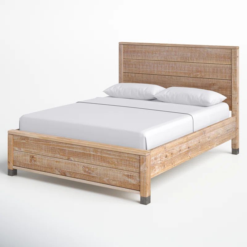 Altamirano Solid Wood Panel Bed | Wayfair North America
