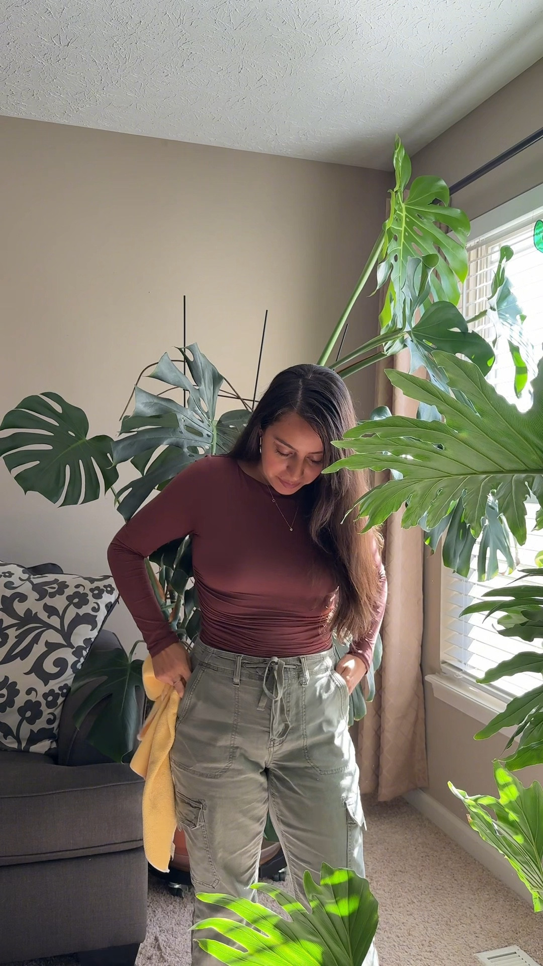 Double lined boat neck long sleeved and cargo pants 

#LTKFindsUnder50 #LTKStyleTip #LTKSaleAlert