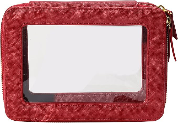 SANHECUN Toiletry bag waterproof cosmetic organizer with handle lagre opening for travelling | Amazon (US)