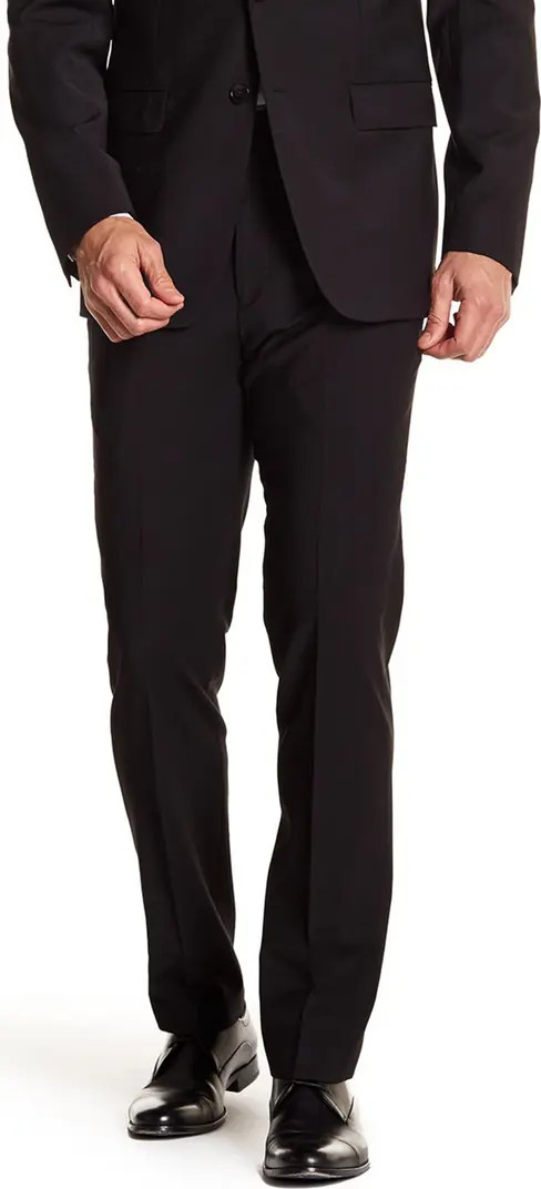 Solid Black Wool Suit Separate Pants - 30-34" Inseam | Nordstrom Rack