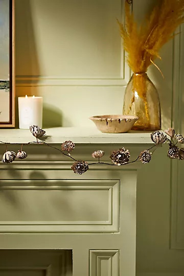 Pinecones Iron Garland | Anthropologie (US)