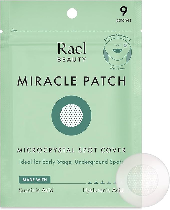 Rael Pimple Patches, Miracle Microcrystal Spot Cover - Hydrocolloid Acne Patches for Early Stage,... | Amazon (US)