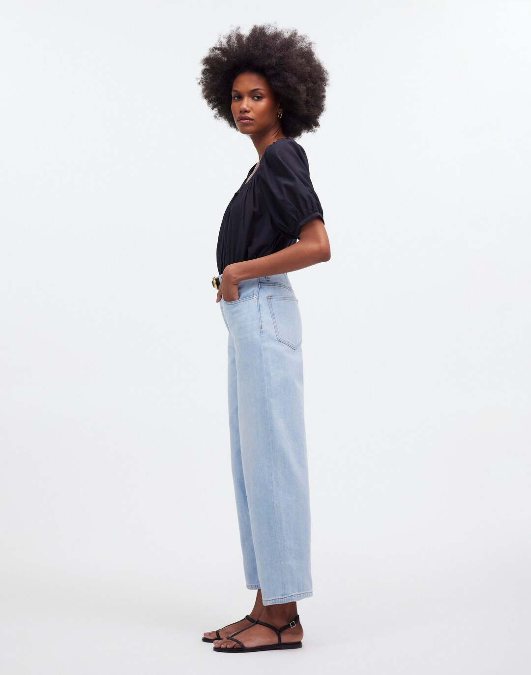 The Perfect Vintage Wide-Leg Crop Jean in Fitzgerald Wash | Madewell