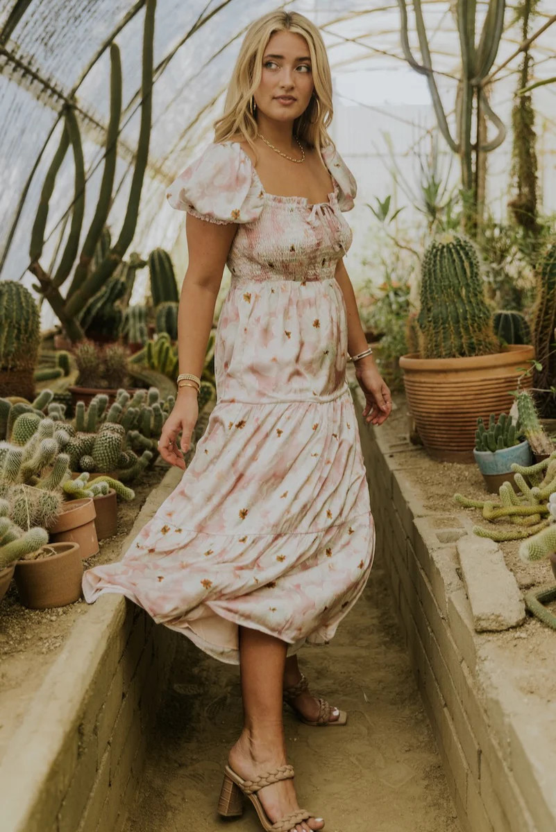 Hope Gardens Smocked Maxi Dress | Roolee