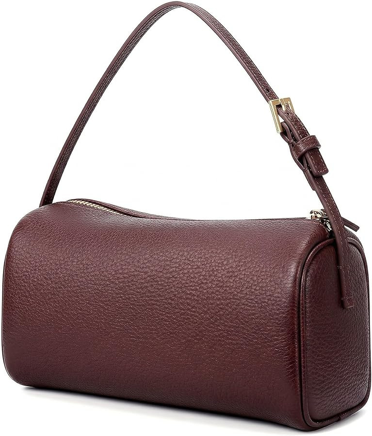 Hobo Crossbody Bags For Women,Vegan Leather Barrel Bag For Ladies,Designer Mini Pruse With Adjust... | Amazon (US)