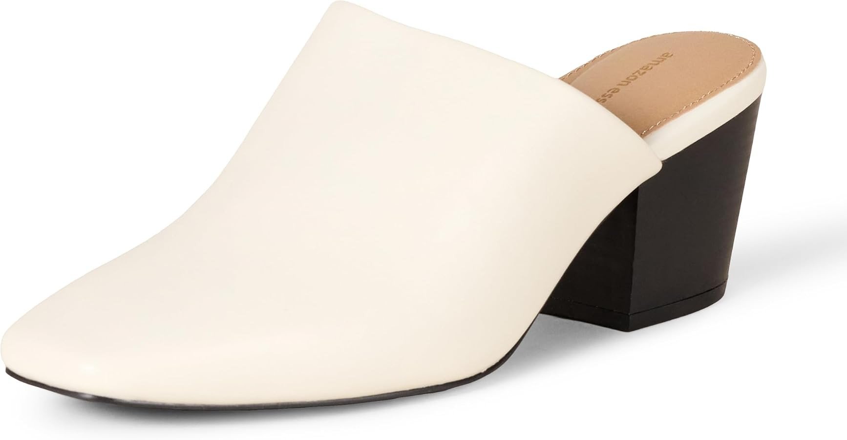 Amazon Essentials Women's Square Toe Slip On Heeled Mules, Backless, Non Slip | Amazon (US)