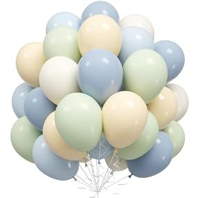 Dusty Blue Green Balloons, 50Pcs | Amazon (US)
