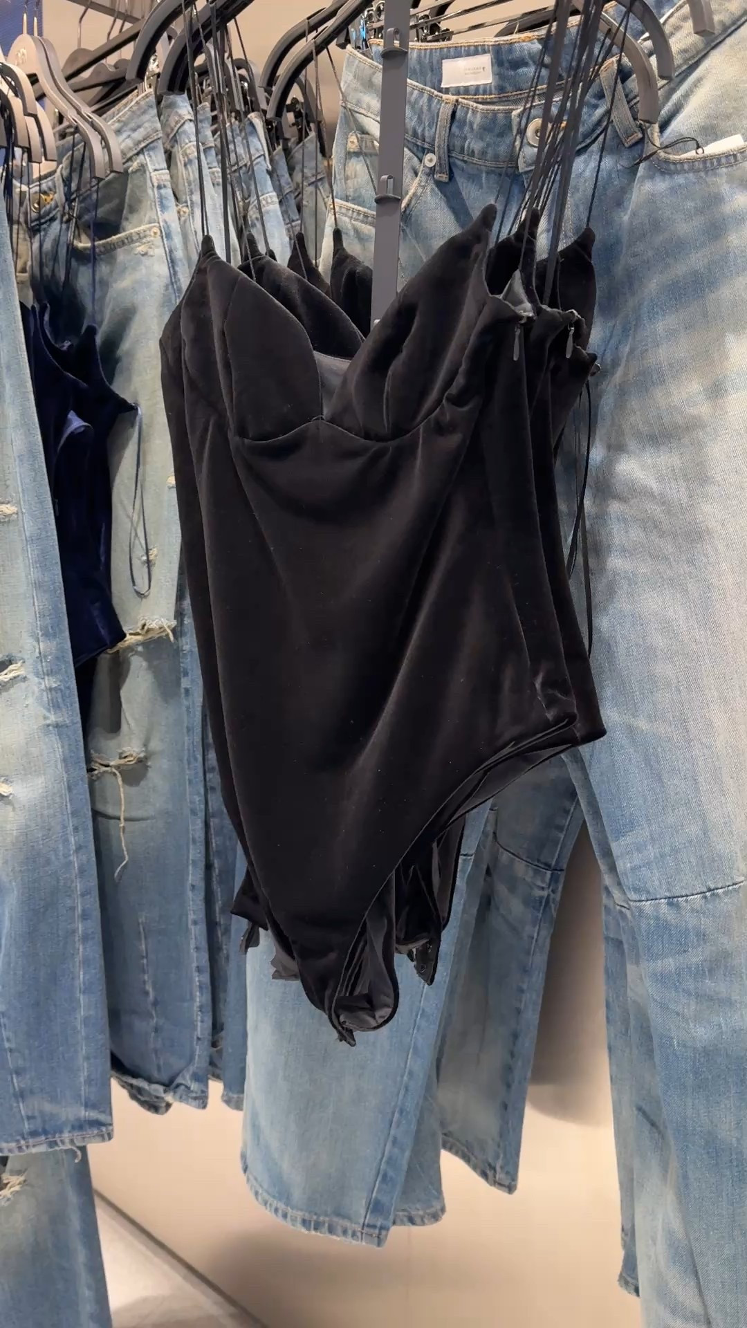 Velvet strappy bodysuit find! Comes in other colors! 

#LTKFindsUnder100 #LTKStyleTip