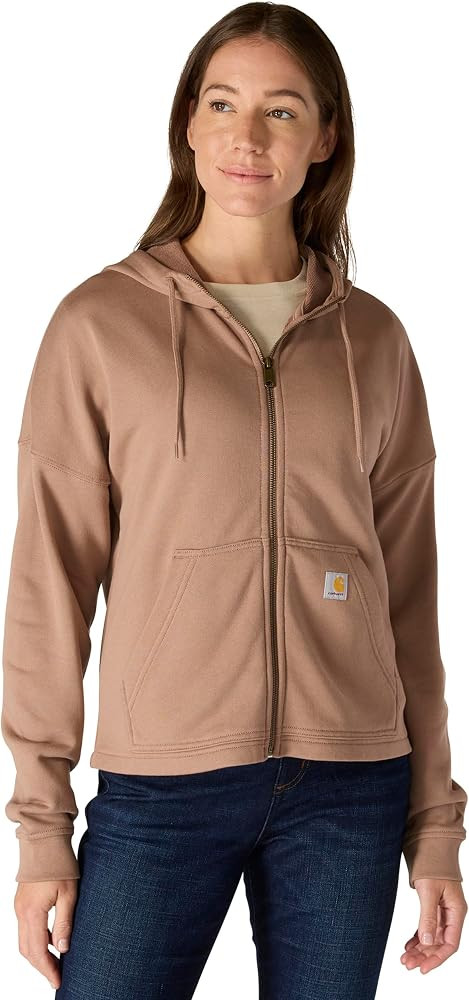 Carhartt Women's TENCEL Fiber Series Loose Fit Full-Zip Sweatshirt | Amazon (US)