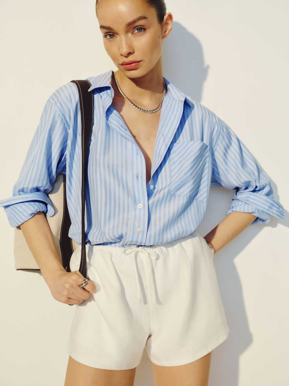 Zoey Linen Short | Reformation (Global)