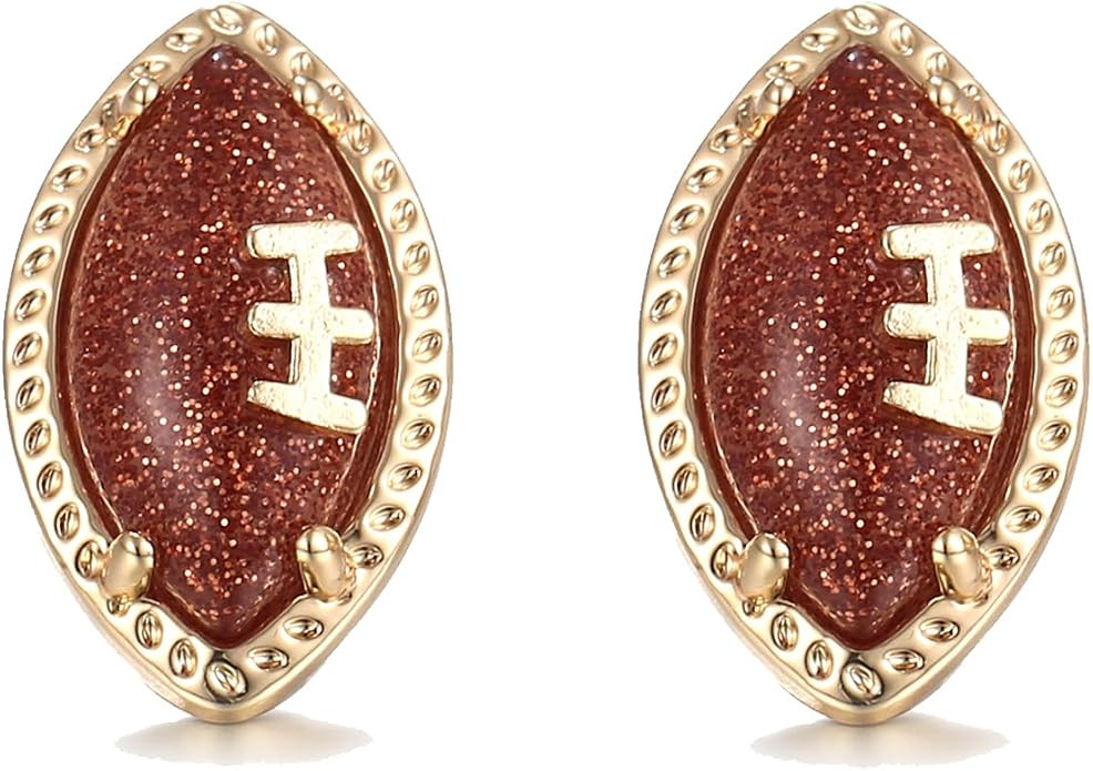 RAUCHBE Football Stud Earrings for Women Sports Rugby Earring Baseball Earrings Player lovers Fan... | Amazon (US)