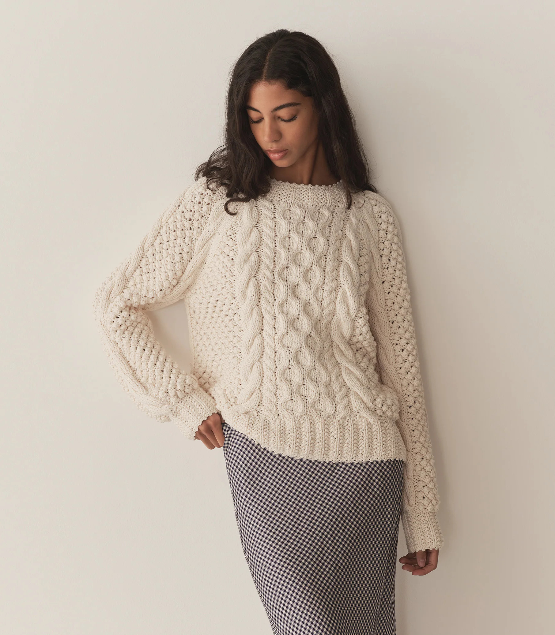 Withrowe Sweater - Ivory | DÔEN | DOEN