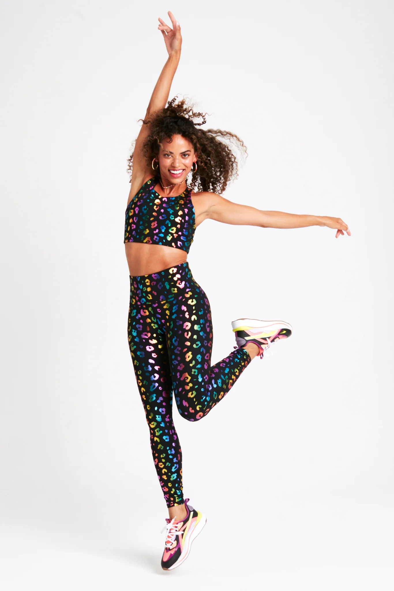 UpLift Leggings in Rainbow Cheetah Foil | Terez