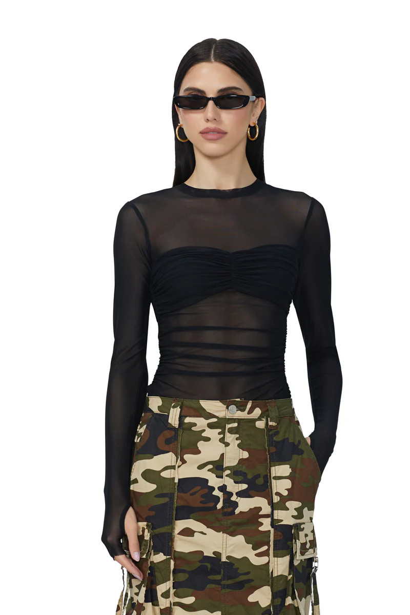 Sandrine Top - Noir | ShopAFRM