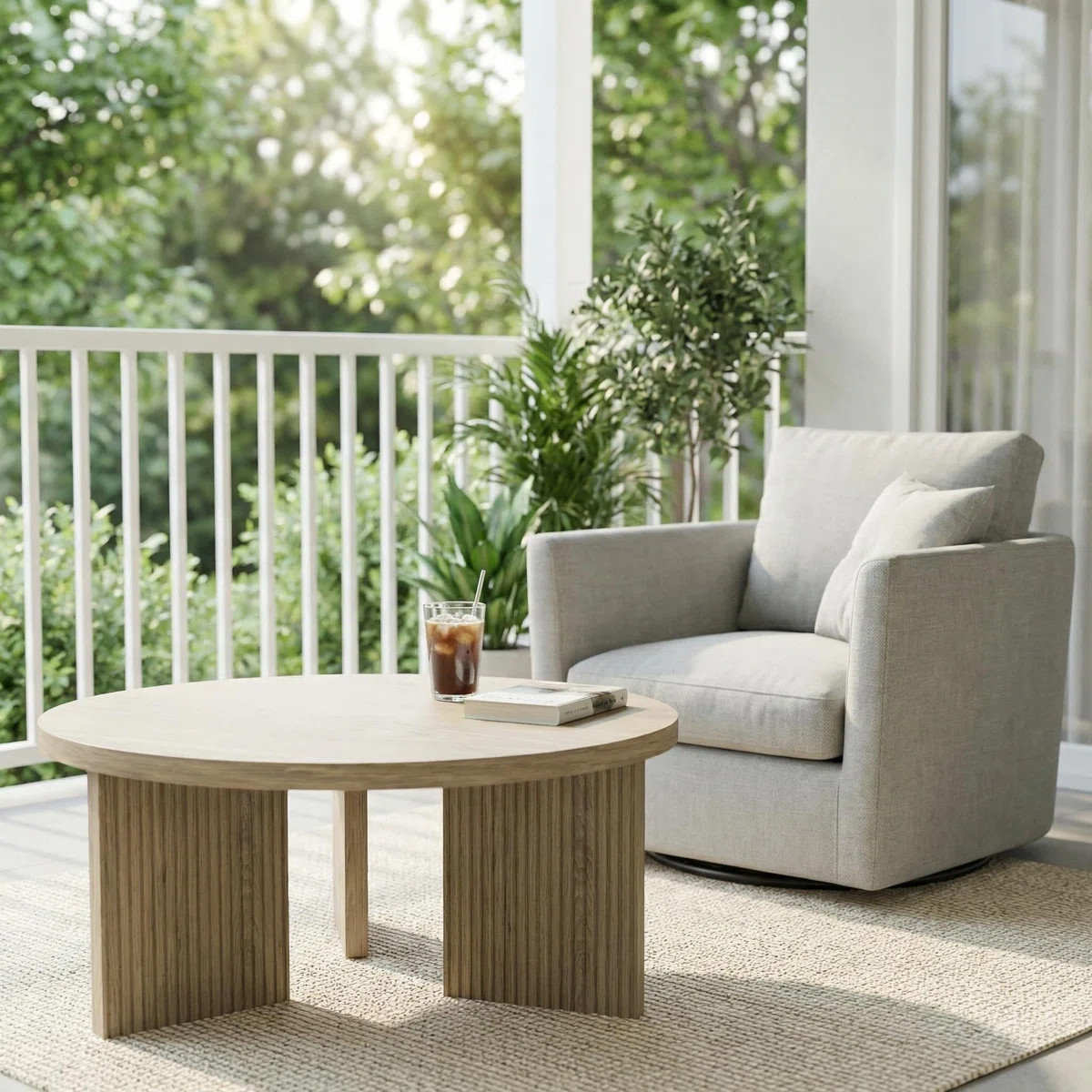 Mid-Century Modern Round Coffee Table | Wayfair North America