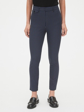 High Rise Plaid Skinny Ankle Pants | Gap (US)