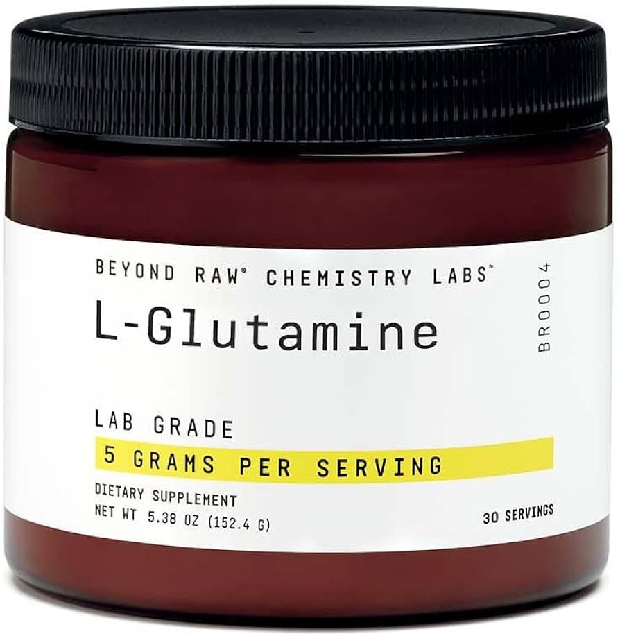 BEYOND RAW Chemistry Labs L-Glutamine Powder | Supports Muscle Function | 30 Servings | Amazon (US)