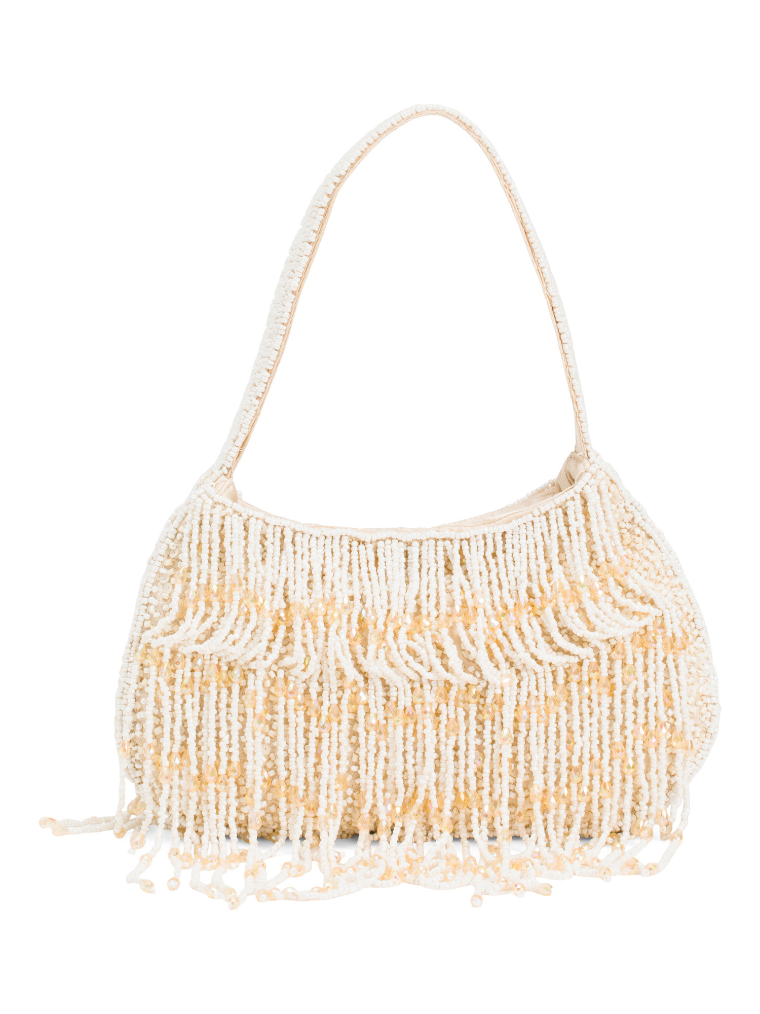 Cookies And Cream Beaded Fringe Shoulder Bag | Handbags | Marshalls | Marshalls
