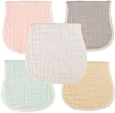 MUKIN Muslin Burp Cloths - Baby Burp Cloth Sets for Unisex. Perfect for Newborn Baby Burping Cloths/ | Amazon (US)