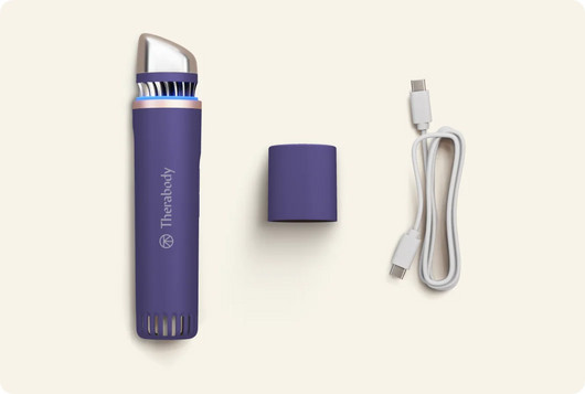 TheraFace Depuffing Wand (Inidigo) | Reduce Puffiness & Boost Radiance | Theragun