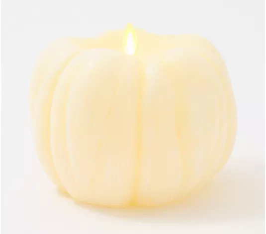Luminara Indoor Flameless Painted Pumpkin - QVC.com | QVC