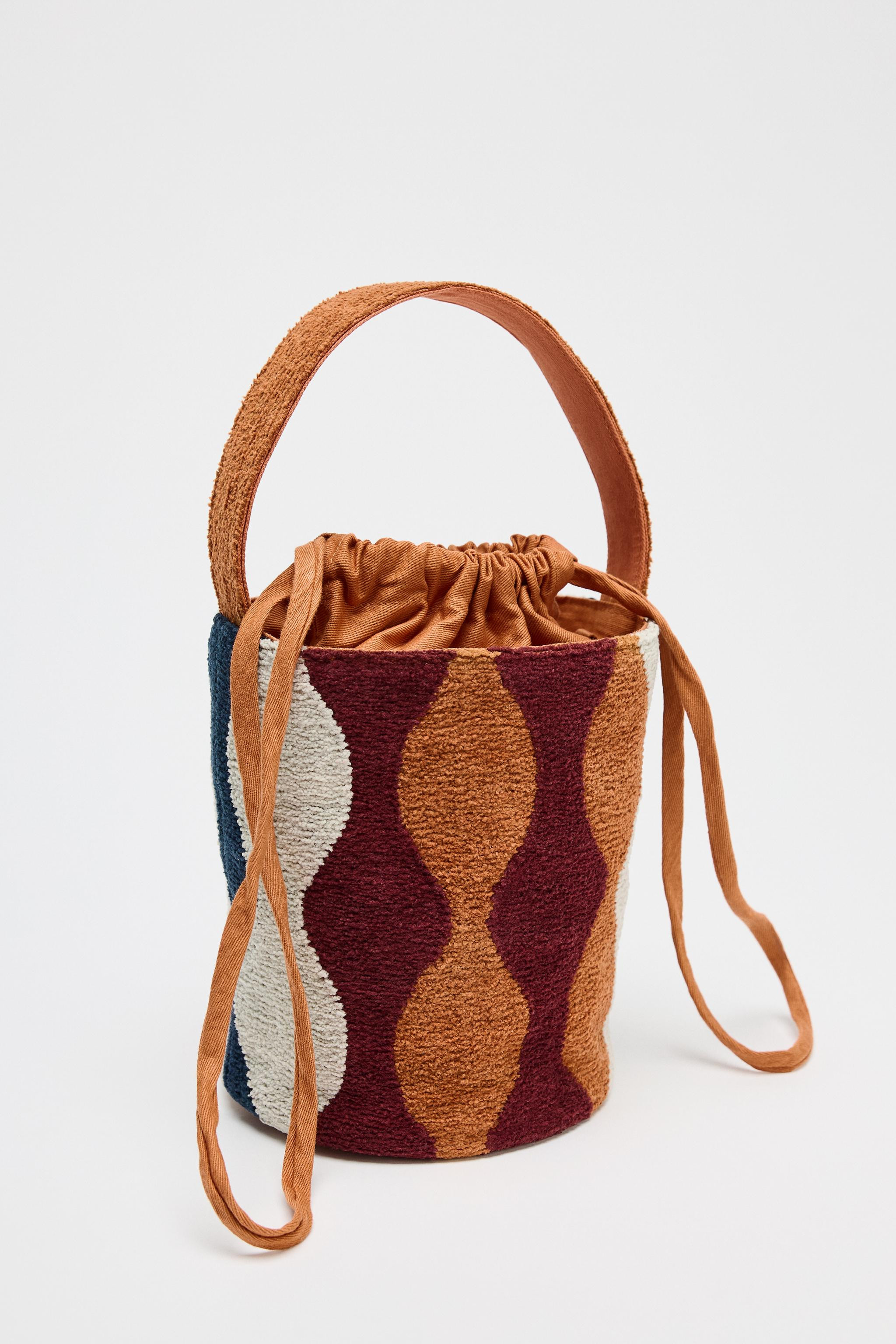 COLOUR BLOCK CYLINDRICAL MINI BUCKET BAG | Zara UK