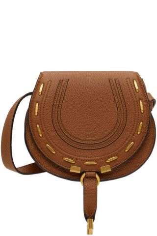 Tan Small Marcie Saddle Bag | SSENSE