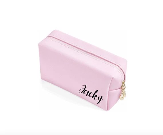 Personalized Cosmetic Bag  Minimalism Makeup Bag  Portable | Etsy | Etsy (US)