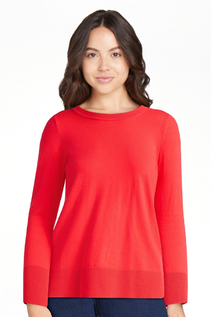 Free Assembly Women's and Women's Plus Cozy Yarn Crewneck Sweater with Long Sleeves. Lightweight,... | Walmart (US)