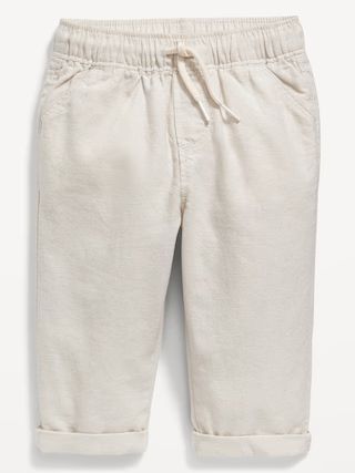 Relaxed Pull-On Linen-Blend Pants for Baby | Old Navy (US)