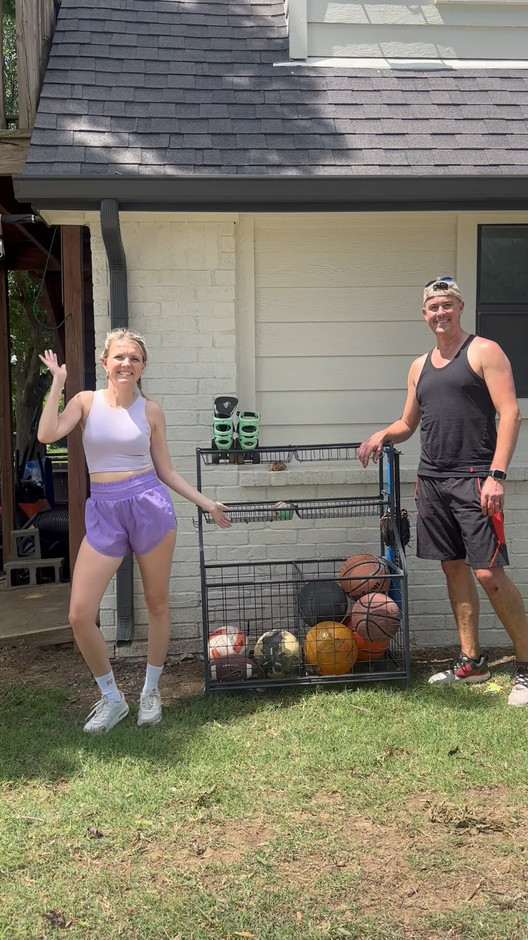 This storage rack is the perfect solution for all of your kids sports equipment 

#LTKFamily #LTKVideo #LTKHome