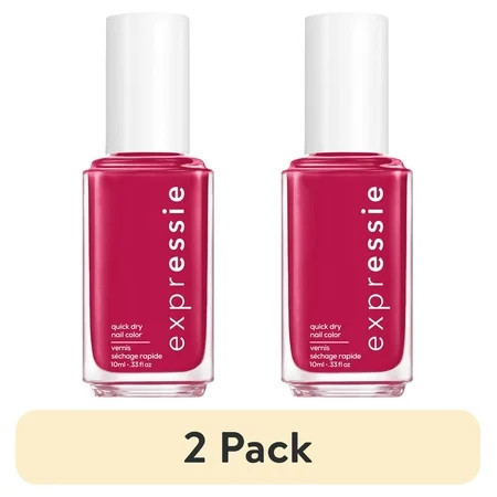 (2 pack) Essie Expressie Quick Dry Nail Polish, Spray It To Say It, Berry Red, 0.33 fl oz Bottle | Walmart (US)