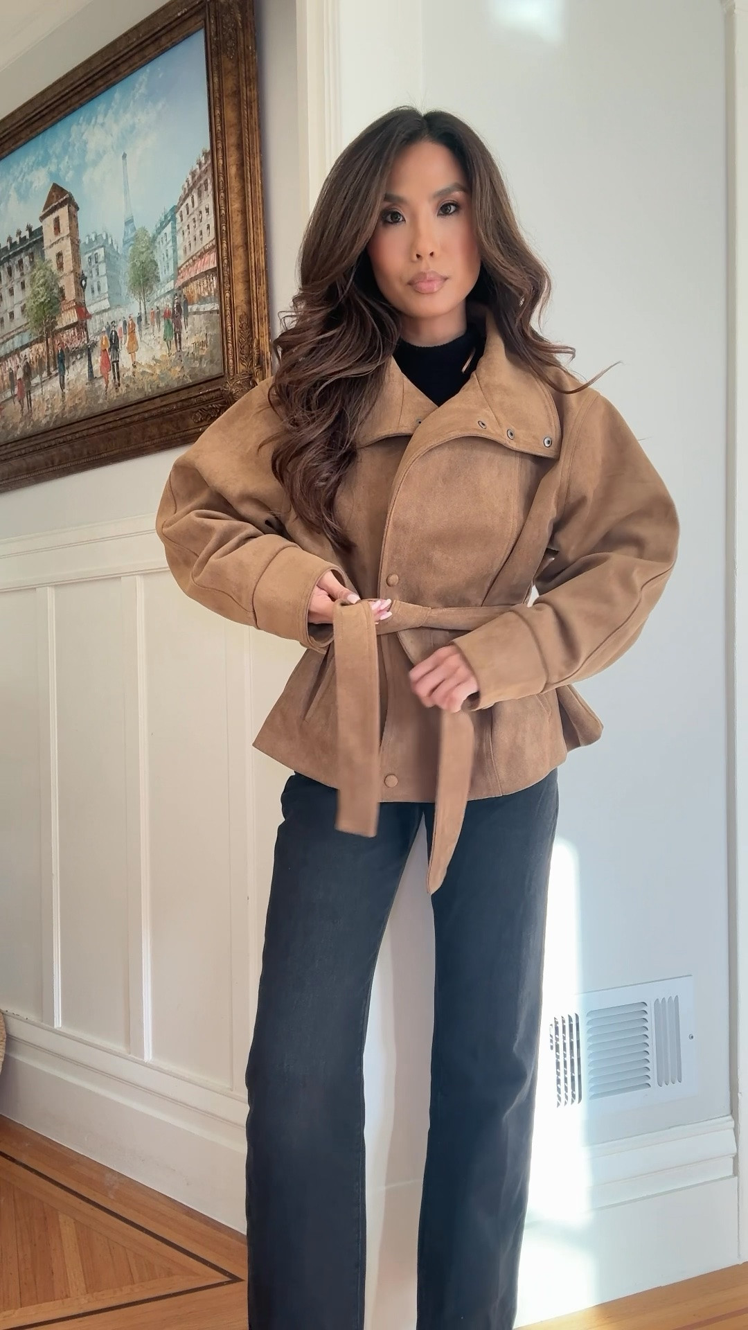 Zara jackets for fall!! Most under $60 and all under $100! Plus the cutest comfy slingbacks that are 29% off right now!

Sizing: 
Faux suede jacket - runs big, wearing small  in dark camel
Bomber jacket - tts, xs in ecru 
Denim jacket - tts, xs in mid blue 
Bomber Jacket - tts, xs in mink

Top - tts, xs
Jeans are old from Dynamite (Cara straight jeans) linked a similar straight style from there and from Abercrombie - I typically do tts for both, 25

#LTKootd #LTKPetite
