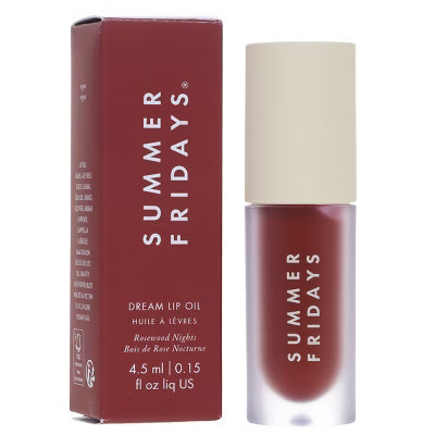 Summer Fridays Dream Lip Oil Rosewood Nights 0.15 oz | Target