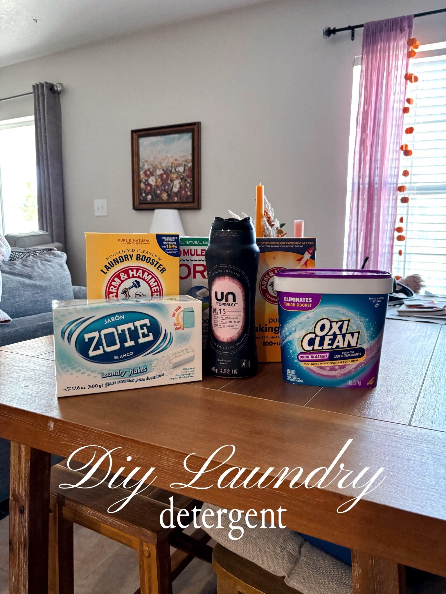 My fave DIY laundry detergent 

Recipe:
•1/2 a box of zote flakes (or one bar shredded)
•2 cups of baking soda (not shown😅)
•1 55 oz box of washing soda
•1 65 oz box of borax
•1 5 lb container of oxi clean (I got the odor blasters one since my hubby’s workout clothes are always pretty smelly haha)
•1 24 oz container of your fave laundry scent booster (totally optional!)
•1 large container to store it in! (The one shown only holds half of the mixture.)

- literally dump all the ingredients into a large trash sack and mix around until well mixed. Pour into a large container with a lid. I linked the one I have below, it fits about half. I put the rest in a gallon ziplock bag! I use 1-3 scoops per load (depending on the size!)

the best diy laundry detergent!! I’ve been making this for several years! (I stopped for a couple years- long story😊) but I started making it again and I love it! It’s fun and easy to make, it works great & it’s the cheapest you’ll find at 16¢ per load!! The total cost for me was $44 and it makes about 280 loads! I didn’t add in the cost of the jar since I already had it. This recipe comes from the blog, onegoodthingbyjillee, imo she’s the queen of diy home care stuff!! I’ll share the link for the recipe below if you want all her tips for making this!

#diylaundrydetergent #diylaundrysoap #diylaundrypowder 
#bestdiylaundrydetergent

#LTKHome #LTKFamily