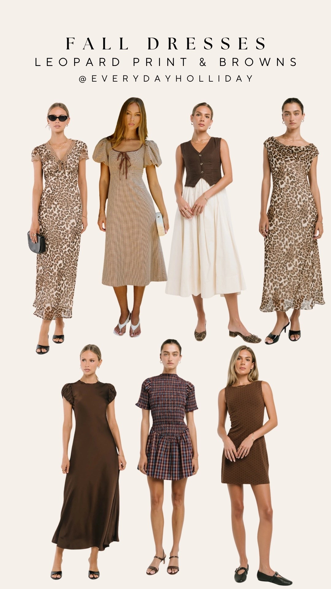 This fall dress roundup from Böhme has leopard print and brown covered from every angle. Which dress would you wear first?

#LTKootd #LTKSeasonal #LTKgrwm