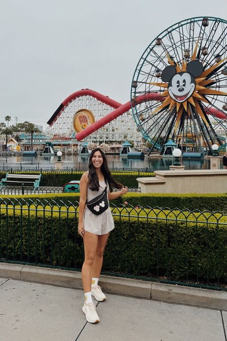 Disneyland outfit day 3! I’m convinced body suits are the most comfortable clothing ever! This one has a built in bra and shorts and it’s soooooo soft! 
Minnie ears
Mickey ears
Hokas 

#LTKTravel #LTKFamily #LTKActive