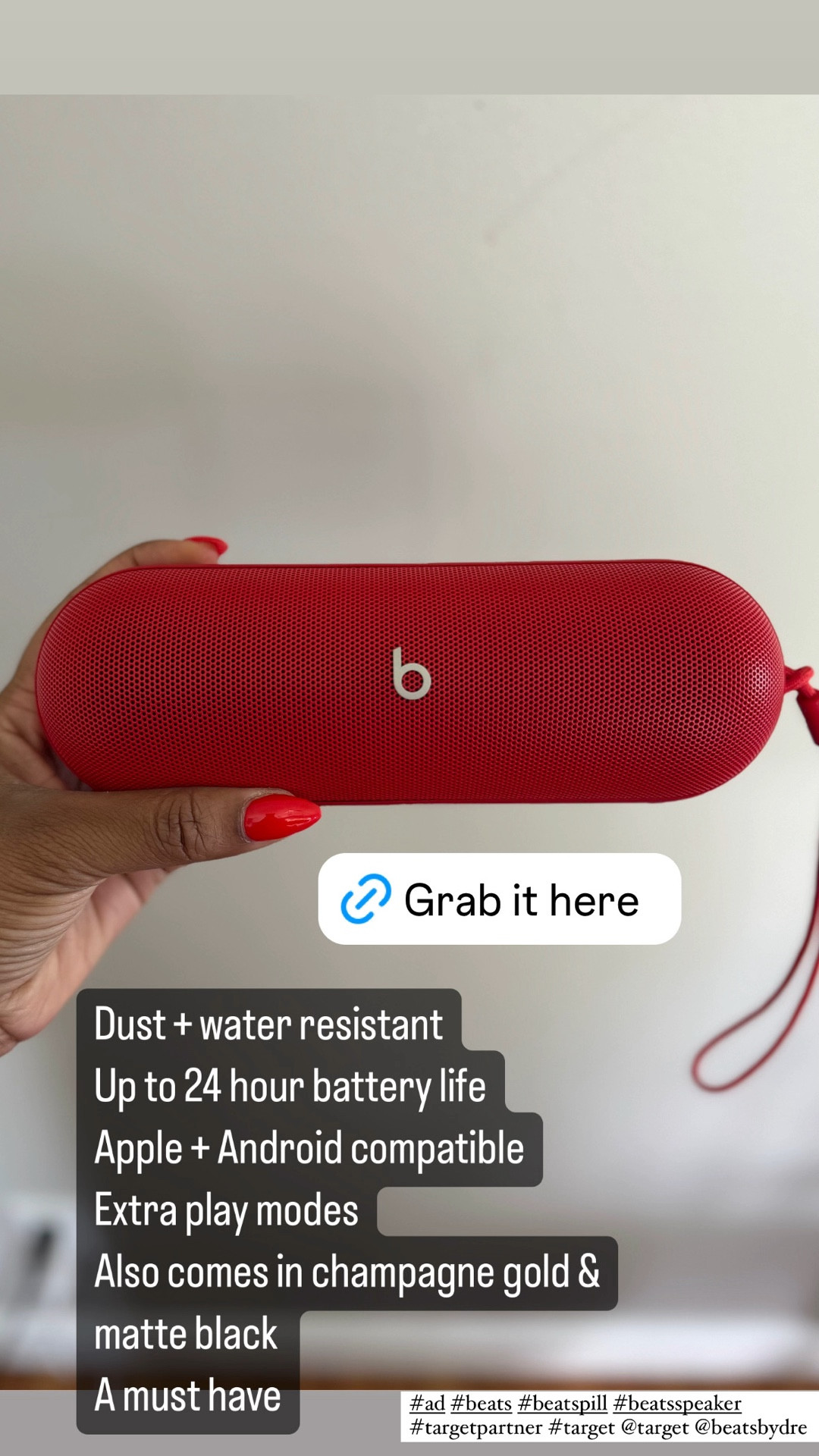 #AD The New Beats Pill is on the top of my list for college dorm room essentials! My son is sooo
excited about this. It is portable, fits all room decor, is loud and has up to 24 hours of battery life!
Check out a few of my other essentials linked below!
#Ad #Beats #Beatspill #Beatsspeaker #TargetPartner #Target @beatsbydre @target


#LTKBacktoSchool #LTKHome #LTKFamily