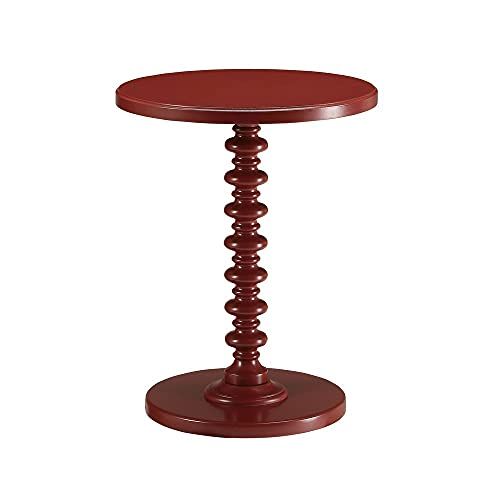 Acme Acton End Table in Red | Amazon (US)