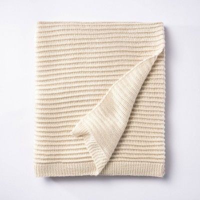 Rib Knit Throw Blanket - Threshold™ designed with Studio McGee | Target