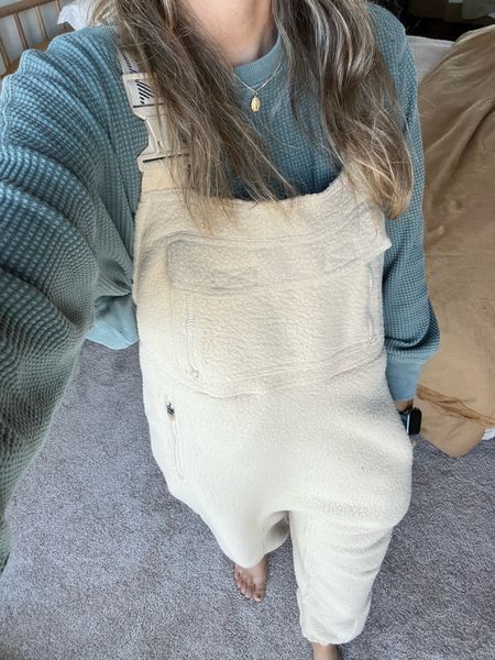 Cozy fleece overalls. Sized down since the legs are a very relaxed fit.

#LTKGiftGuide #LTKSeasonal