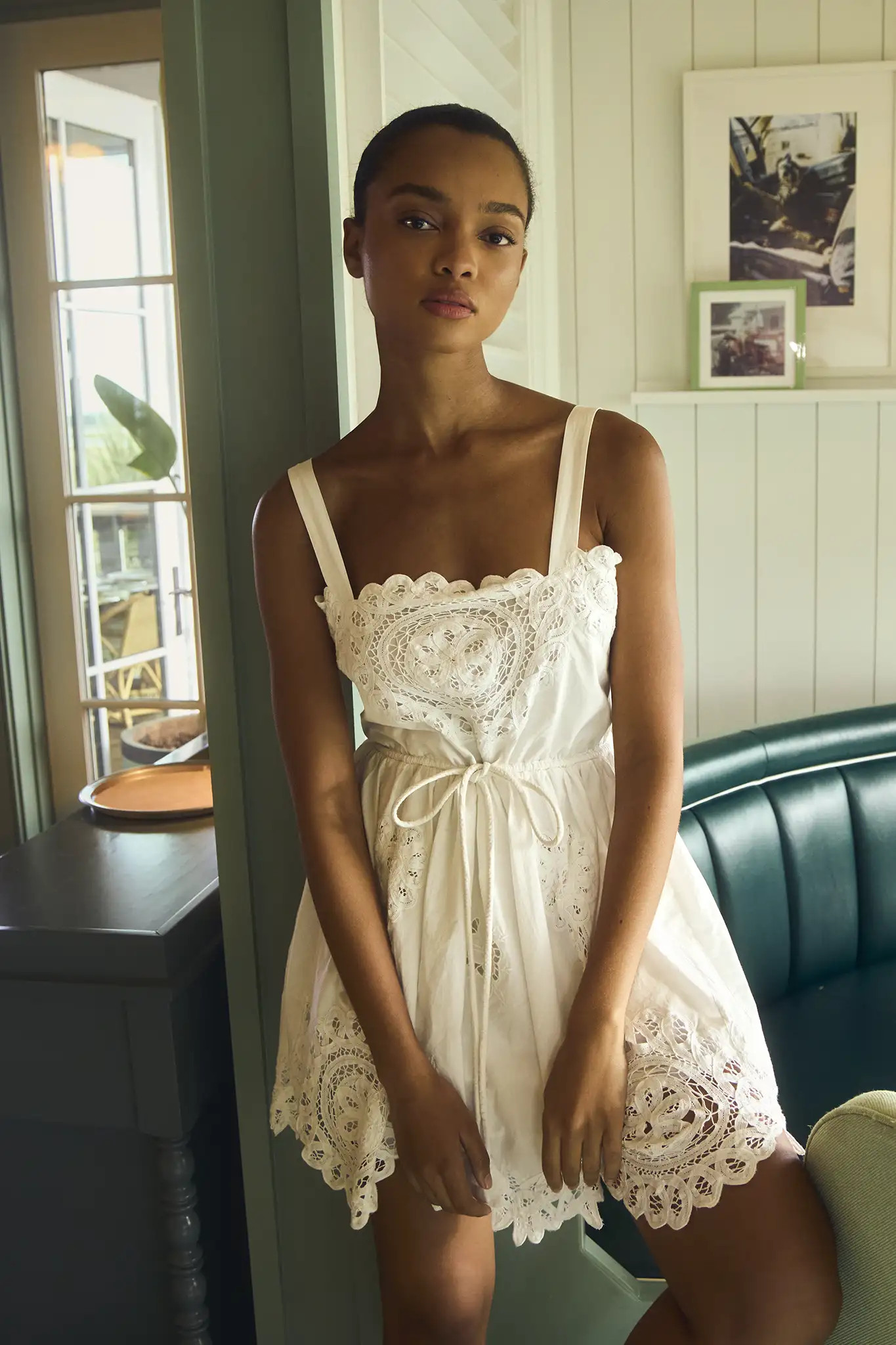 Cosette Dress | White Lace Mini Dress | Hunter Bell | Hunter Bell