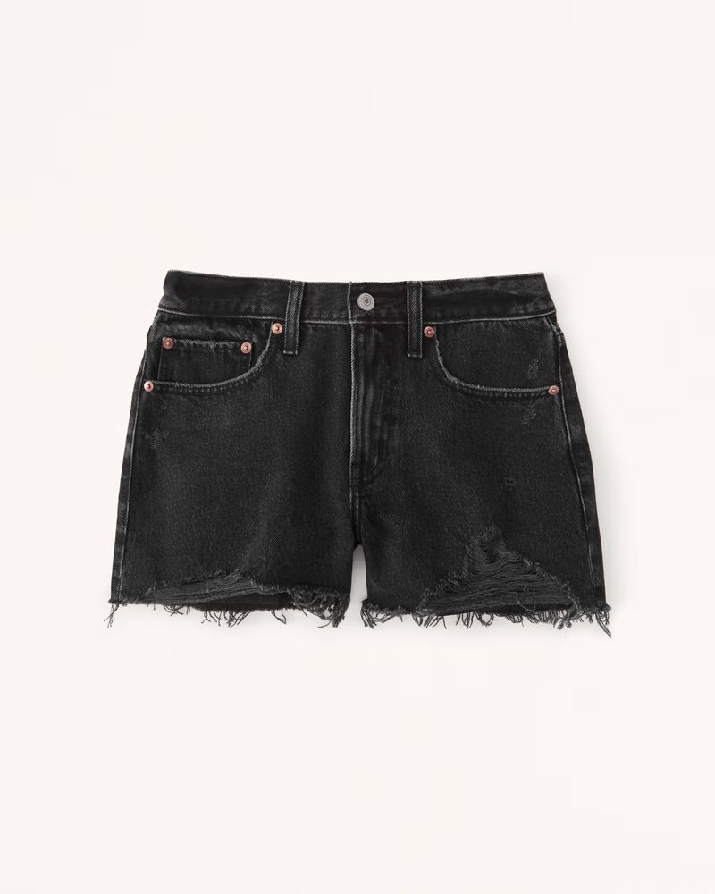 Women's Mid Rise Boyfriend Shorts | Women's Bottoms | Abercrombie.com | Abercrombie & Fitch (US)