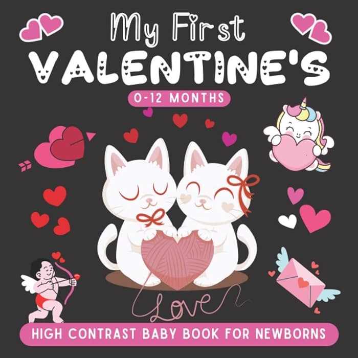 My First Valentine's, High Contrast Baby Book for Newborns, 0-12 Months - Valentines Day Gifts Fo... | Amazon (US)