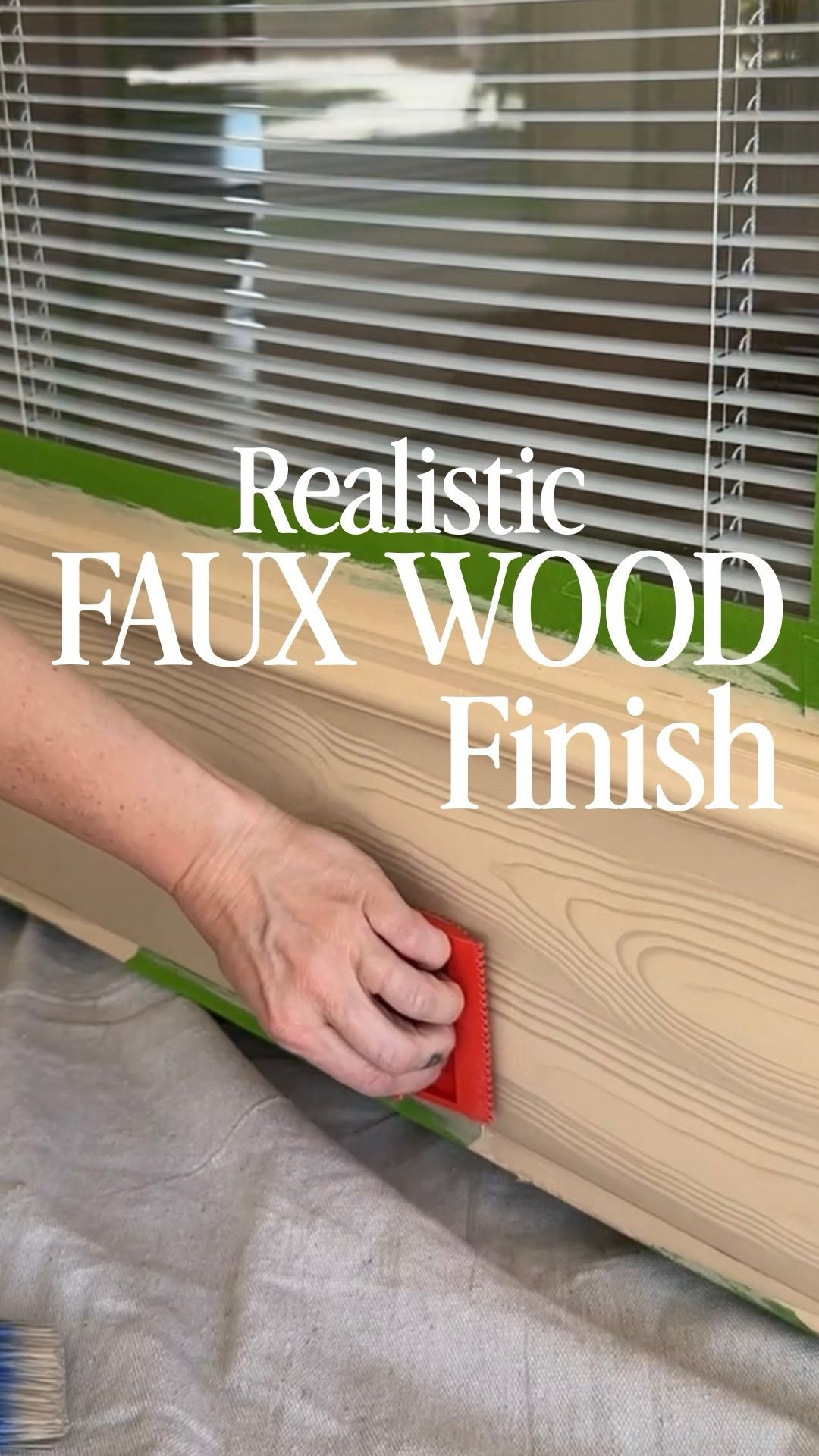This is a paint kit that makes a door look like real wood — no replacing doors required. Color I chose was pickled Oak. 

The first coat is a base paint that actually has real wood particles in it, which is why it looks so realistic.

Then you go in with the glaze layer. You do have to work fairly quickly, but you brush it on and can either leave subtle brush lines or use a faux wood-grain tool to create the most insane, realistic grain.

I highly recommend taping off sections so each panel looks like its own piece of wood — that detail makes a huge difference.
Once it’s done, you seal everything with a matte clear coat for protection.

I’ve had this on my door for about six months now with zero chipping, which honestly surprised me in the best way.
You can also use this on cabinets, and one day I really want to try it on a garage door.
What do you guys think — would you try this?

DIY wood look door, painted door that looks like real wood, faux wood paint kit, wood grain paint technique, budget friendly door makeover, builder grade door upgrade, door paint DIY, realistic wood finish paint, home DIY projects, interior door makeover, cabinet wood look paint, garage door paint idea, faux wood grain tool, modern cottage home DIY, affordable home renovation, paint technique for doors, high end look on a budget, DIY home improvement, wood finish paint for beginners, TikTok DIY home

#DIYHome
#BudgetFriendlyDIY
#WoodLookPaint
#HomeRenovation
#BuilderGradeToCustom

#LTKHome #LTKstorytime