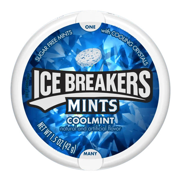 ICE BREAKERS Sugar Free Mints in Coolmint, 1.5 Ounces - Walmart.com | Walmart (US)