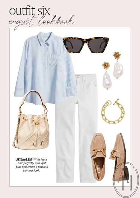 Classic summer look perfect for a late summer day. I love a light blue button up with white denim. 

#LTKstyletip #LTKFind #LTKSeasonal