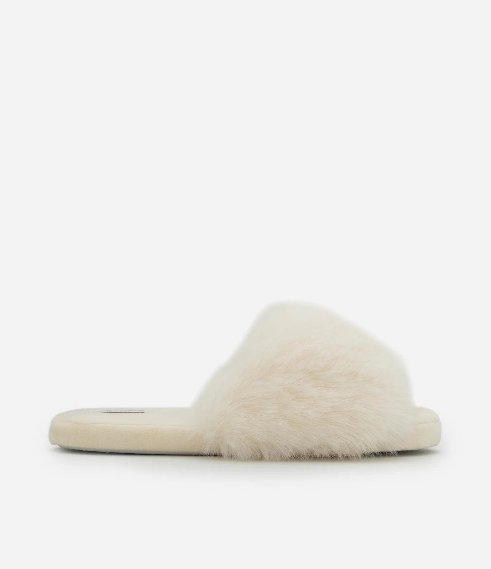 Pantufa Aberta com Pelinhos Bege - Lojas Renner | Renner (BR)